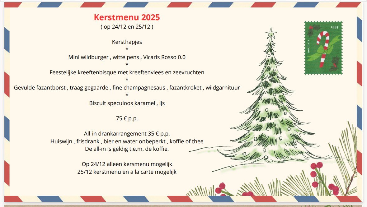 Kerstmenu